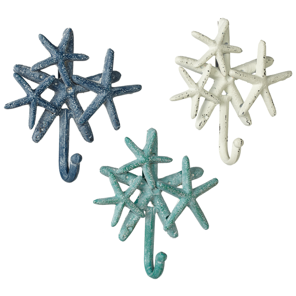 Starfish Cluster Wall Hooks