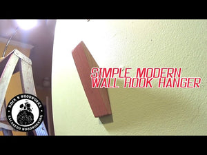 Simple Modern Wall Hook Hanger I'll take you though the steps I use to make this easy but really cool woodworking project