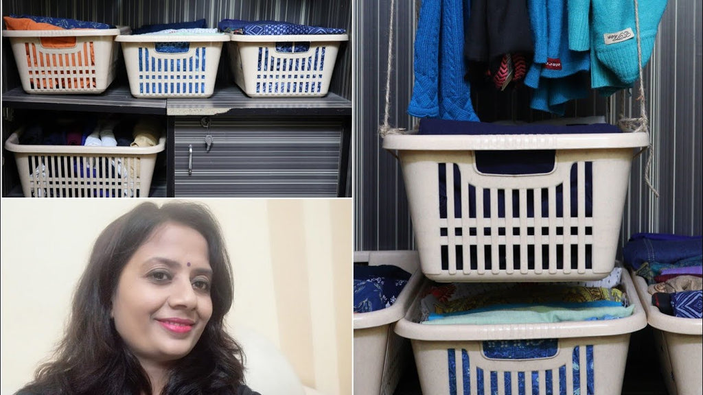 This video is about how to maximise wardrobe space without spending money