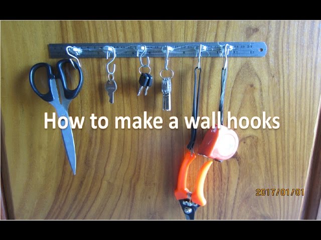 Hi Lady and Gentle Men! My video clip will show you: how to make a wall hooks or coat hook, you can DIY at home, it is very easy to make coat rack by using ...