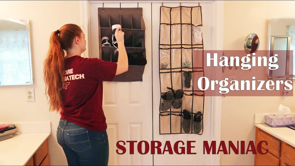 GET ORGANIZED WITH STORAGE MANIAC! VERTICAL DOOR SPACE IS WASTED - ADD HANGING ORGANIZERS TO CLOSET DOORS, OFFICE, PANTRY, ...