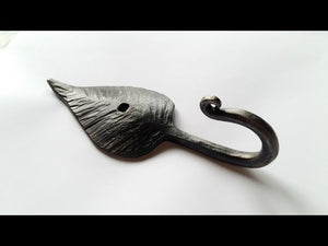 In this blacksmithing project I'm making a simple decorative wall hook