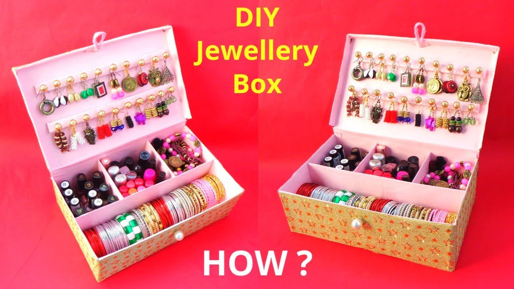 Hello friends, today we are going to show you How to make Bangle box with waste Shoebox | Best out of waste | DIY jewellery organizer #banglebox ...