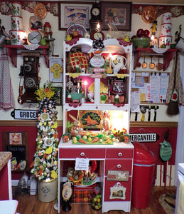 Kitchen Easter Tree and Hutch