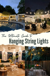 How to Hang Outdoor String Lights Anywhere in a Backyard
