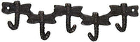 Abbott Collection Cast Iron Five Dragonflies Wall Hook, Bronze (5 hooks)