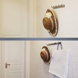 Protasm Modern Hook Hat Bath Towel Coat Hooks Robe Garment Rack Hanger Rail Holder, Screw Wall Mount Closet Clothing Bathroom Garage Home Storage Organization