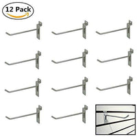 12 Counts Chrome Utility Pegboard Slatwall Single Pin Hooks 2  / 4  / 6  / 8  / 10  / 12  For Shop Display Fitting (8 )