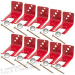 (Lot Of 20) Fire Extinguisher Bracket, Wall Hook, Mount, Hanger, Universal From 5 To 13 Lb. Extinguishers, Universal For All Extinguishers With Valve Body Slots - Free Screws &Amp; Washers Included
