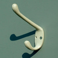 Traditional long Cast Iron Double Wall hooks - Choose your colour!