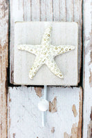 5.75 x 3.5 Starfish Wood Wall Hook