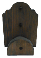 Rustic Grey Wooden Bridle Rack - Stable Hanger - Equestrian Tack Wall Hook