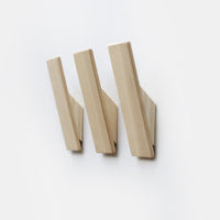 Wooden Wall Hooks - Set of 3
