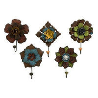 Caldwell Floral Wall Hooks - Set of 5