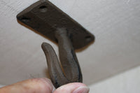26) Mechanic Garage Tool hooks, rustic design heavy wall hooks, set of 26, solid cast iron, shop hooks, 3 1/2 inch Free Shipping, H-69