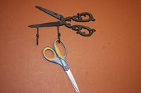 1), Mom Sewing Gift, Free Shipping, Rustic Antique-style scissors wall decor, Sewing Room Organization, Cast Iron, H-64