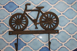 Bicycle Club Gifts, Cycling Club Gifts, Rustic Bicycle Wall Hook, Bicycle Coat Hat Hook,  Cast Iron, Free Shipping, H-65