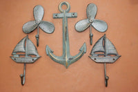 5) Summers Folly Vintage-look Nautical Wall Hook Collection, Free Ship