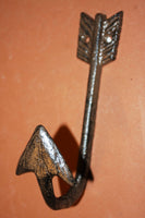 Arrowhead Design Cast Iron Wall Hook, 6 inches, Shipping Included, W-69