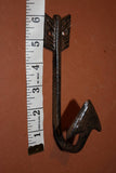 Arrowhead Design Cast Iron Wall Hook, 6 inches, Shipping Included, W-69