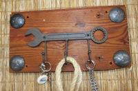 Fathers Day Gift Handmade in USA Vintage-style tools wall hook gift set, CH-21