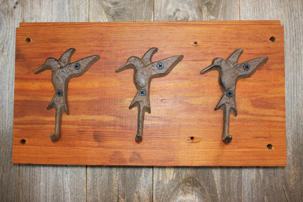 Fathers Day Gift Hummingbird Collector Gifts Vintage-look Hummingbird Wall hook set, CH-7