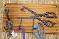 Mom Gift Vintage-style Craft Room Organizer Cast Iron Wall Hook Set, The Country Hookers, CH-27