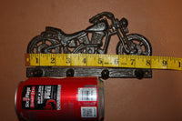 Old Fashion Motorcycle Wall Hook for coats, hats, jackets,  solid cast iron 8 inches wide, H-03