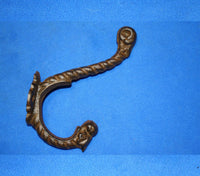 DIY Hall Tree Wall Hooks, Vintage-look Cast Iron Old Fashion Victorian Design ~ 6 3/4&quot; tall, Volume Priced, H-44