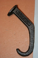 RR Spike Towel Hooks, Cast Iron 4 1/2&quot; Rustic Brown, Volume Priced, H-81