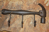 Cast Iron Hammer Coat Hat Wall Hooks 9 1/2 inch Man Cave   Mudroom Garage Workshop Wall hooks, Volume Priced ~ H-36