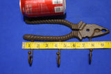 Gift for Dads Mancave Workshop Cast Iron Wall Hooks 9 1/2&quot; Pliers Tools Design, Volume Priced ~ H-38