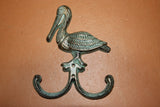 Pelican Wall Hook ~ Bronze-look Cast Iron 6 inches, Volume Priced ~ H-70