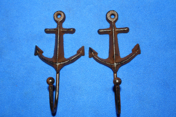 Cast Iron Anchor Wall Hooks 5 1/4 inch Volume Priced H-77