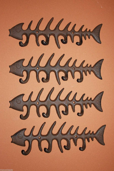 4,Bone fish, Large, Cast Iron Wall Hook, bone fish wall hook, bonefish, fisherman gift, fisherman wall hook, fish wall hook, sportsman