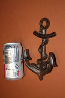 2) pcs, Anchor Wall Hook, Large Anchor, Wall Hook, Cast Iron, Anchor Decor,Nautical Decor,Nautical Bath Decor, Anchor hook, N-26