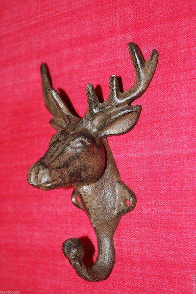 6) pcs, Deer head wall hook, deer hunter wall decor, 8 point buck head wall hook, perfect to decorate a hunting lodge, deer,H-20