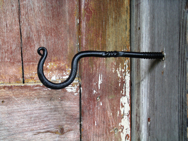 Large Screw In Wall Hook Hand Forged