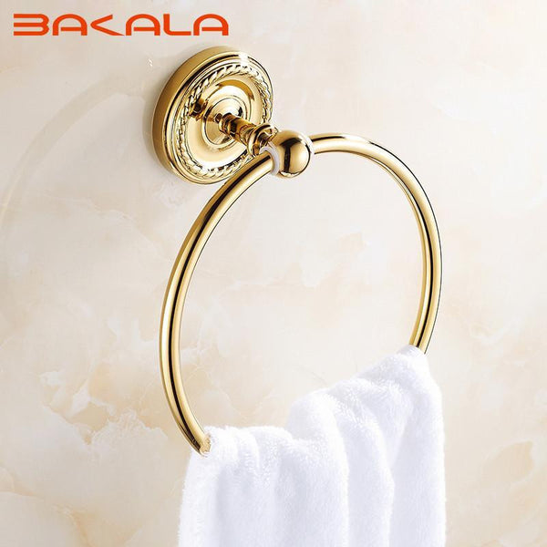 Bakala Fashionable Brass Gold Bathroom Hardware Bathroom Accessories Wall Hooks Z9007K