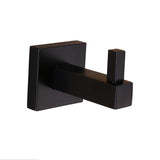 Modern Pure Black Design Wall installation Stainless steel Wall Hook . Bedroom Clothes Robe Hook Multi-function Kitchen Hooks