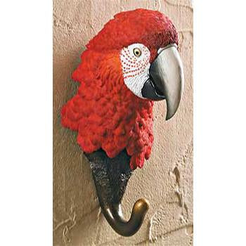Red Parrot Wall Hook